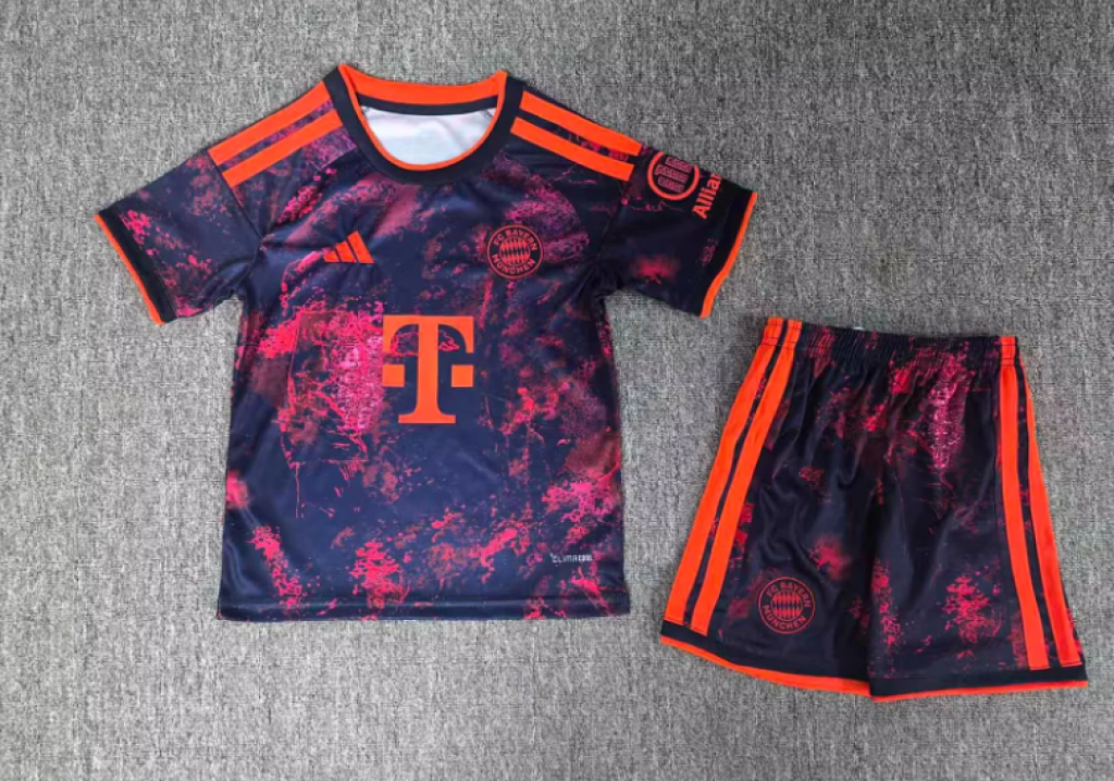 Conjunto Niño Bayern Munich 2026-2027 Morado Tercera Equipación