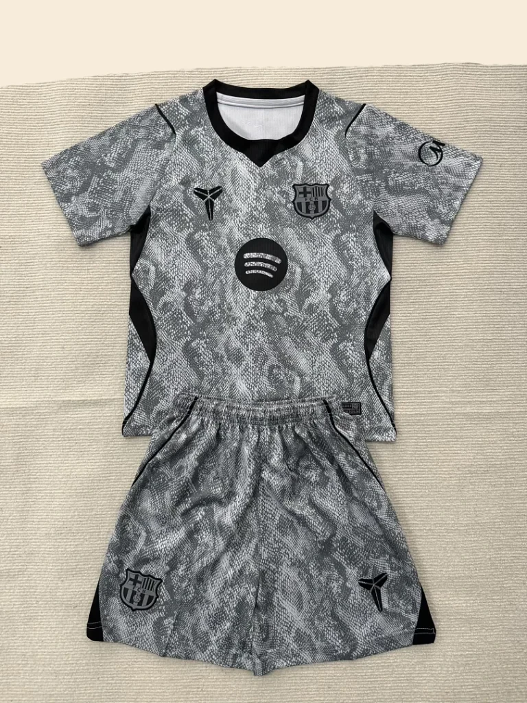 Conjunto Niño FC Barcelona 2026-2027 Gris Portero