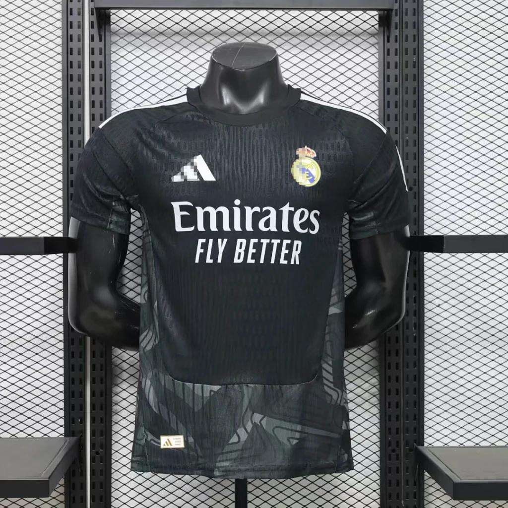 Camiseta Negra Real Madrid 2026-2027 Portero versión jugador