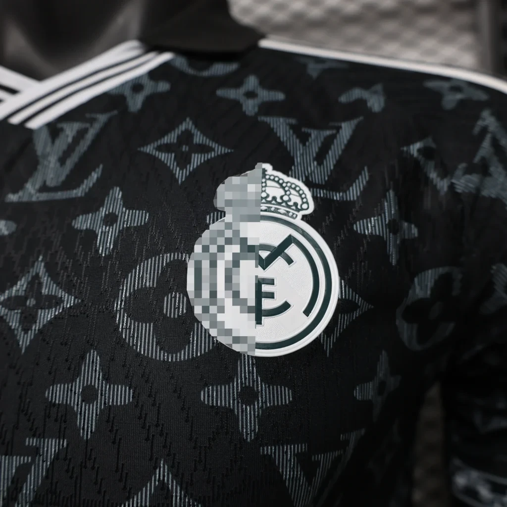 Camiseta Real Madrid 2026-2027 Louis Vuitton Negro Edicion Especial versión jugador - Imagen 4