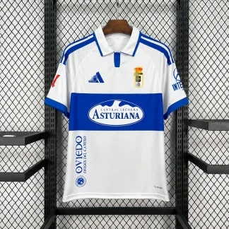 Camiseta Real Oviedo 2026-2027 Blanco Segunda equipacion version Fan