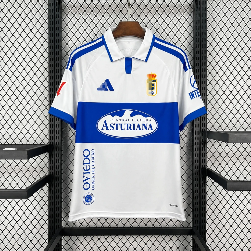 Camiseta Real Oviedo 2026-2027 Blanco Segunda equipacion version Fan