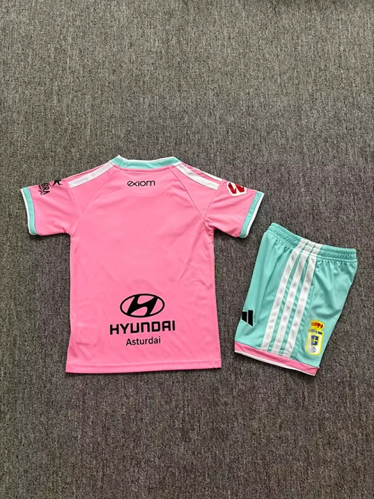 Conjunto niño Real Oviedo 2026-2027 Rosa Tercera equipacion - Imagen 2
