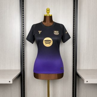 Camiseta Mujer FC Barcelona 2026-2027 Negro/Morado Segunda Equipacion Version fan