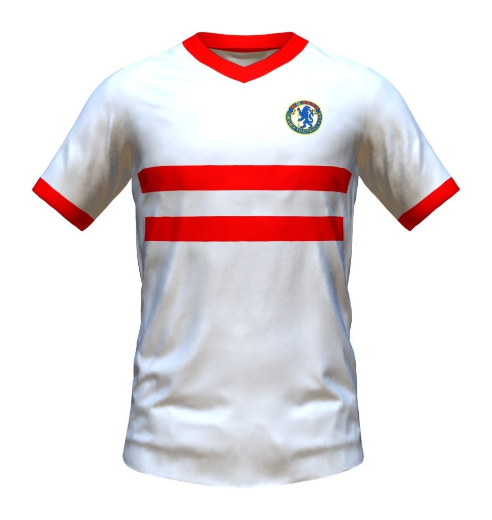 Segunda equipación de Chelsea 61-62