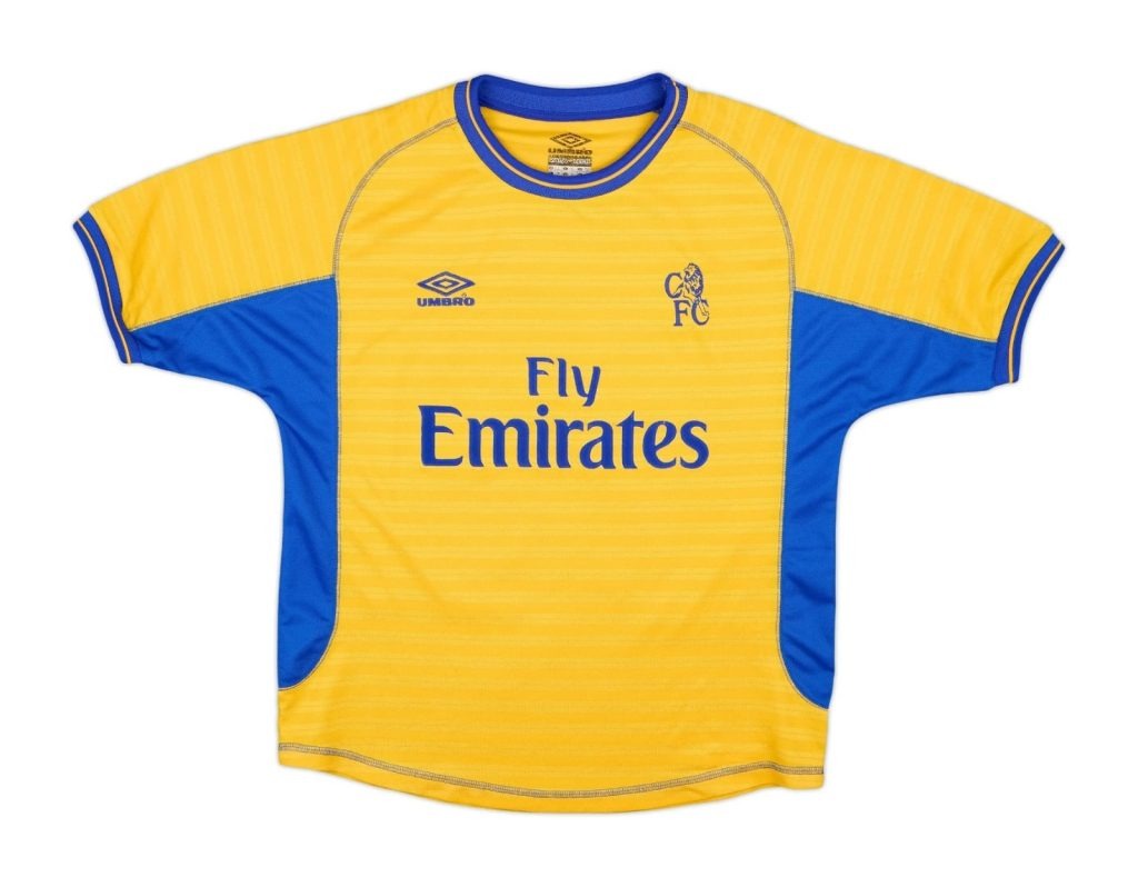 Tercera equipación de Chelsea 01-02