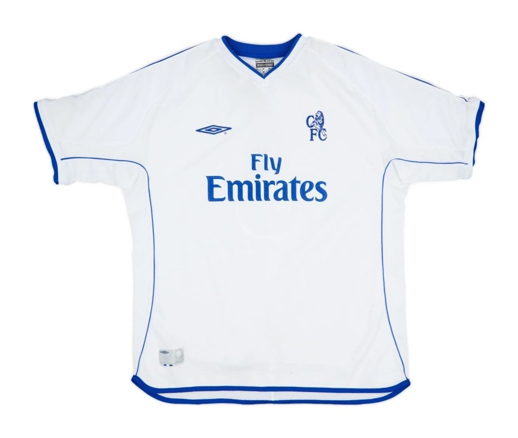 Segunda equipación de Chelsea 01-02