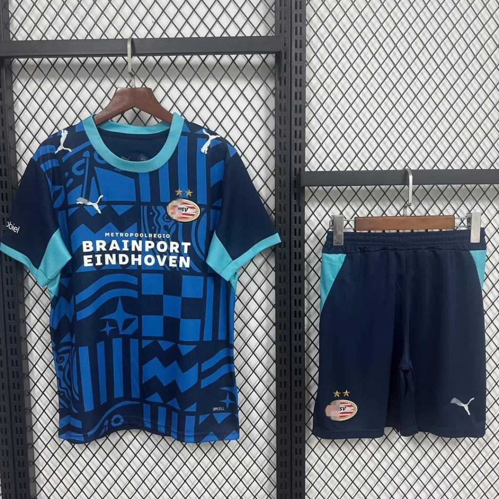 Conjunto Niño PSV 2026-2027 Azul Tercera equipacion