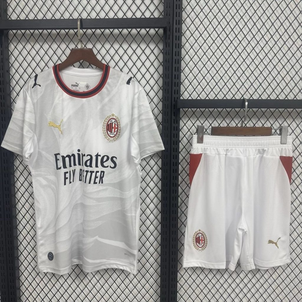 Conjunto Niño AC Milan 2026-2027 Blanca segunda Equipacion