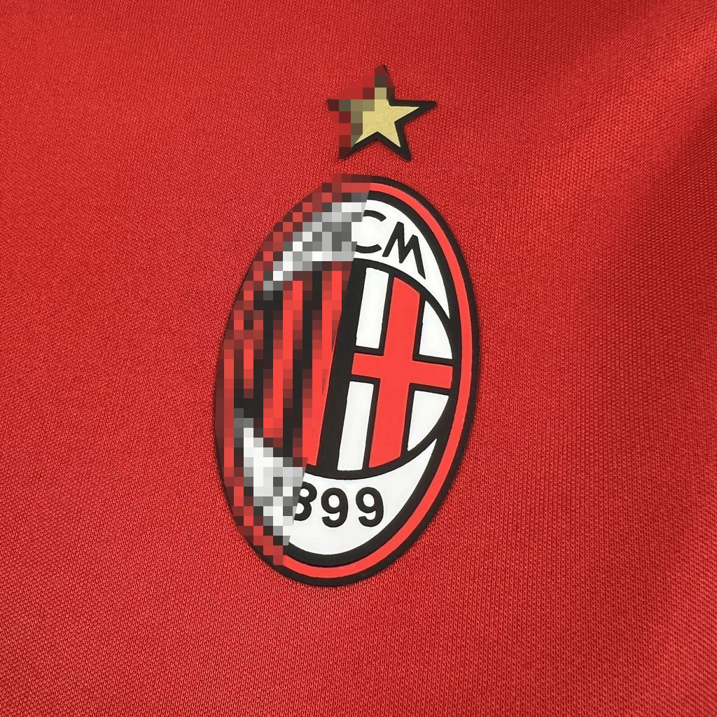 Camiseta AC Milan Naranja 2026-2027 Manga Larga Tercera Equipacion versión fan - Imagen 5