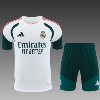 Conjunto entrenamiento Real Madrid 2026-2027 Blanco/Verde edición hombre