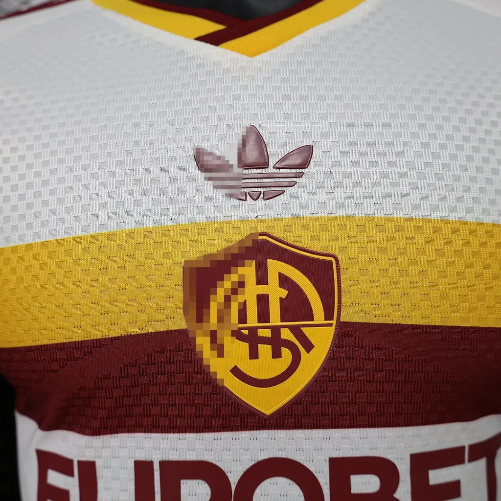 Camiseta AS Roma 2026-2027 blanca segunda equipacion versión jugador - Imagen 3