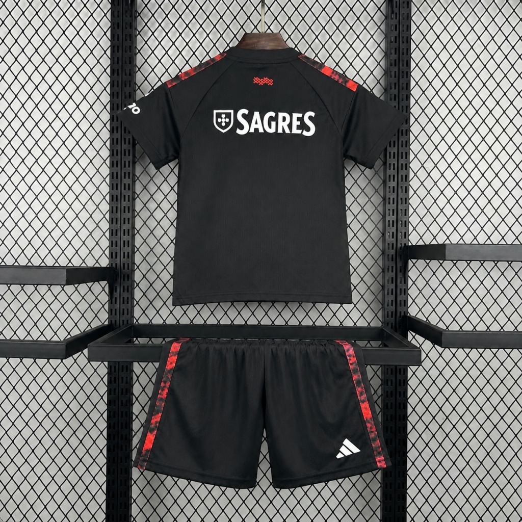 Conjunto Niño Benfica 2026-2027 Negro Tercera Equipacion - Imagen 2