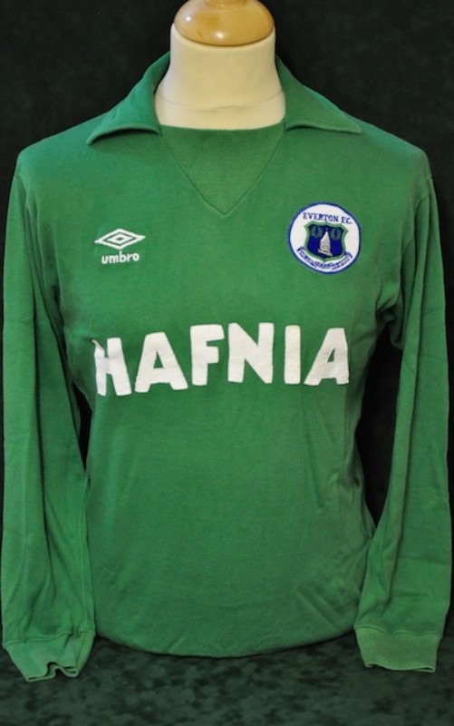 Equipación de portero de Everton 81-82