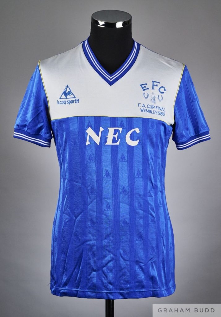 Equipación especial de Everton 85-86
