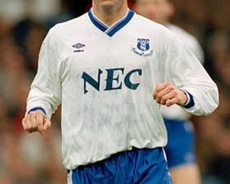 Tercera equipación de Everton 92-93