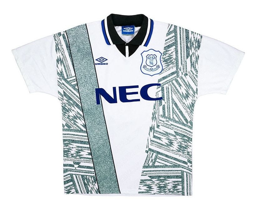 Segunda equipación de Everton 94-95