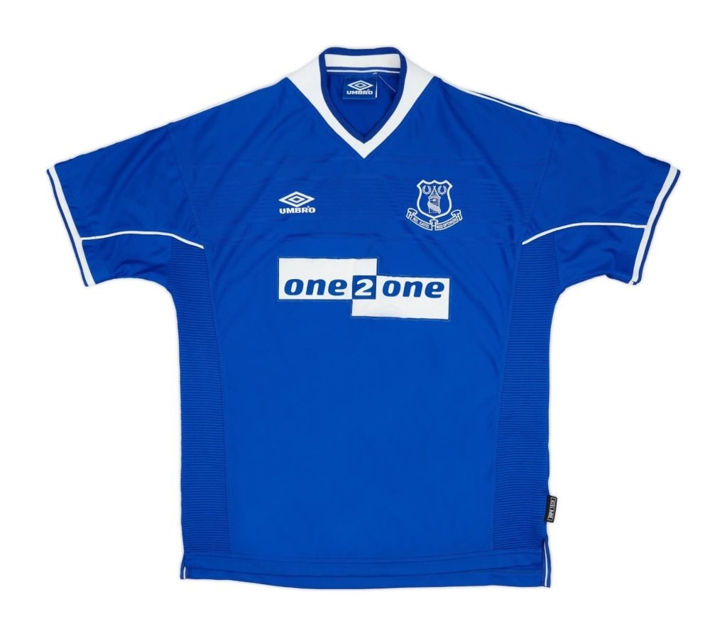 Primera equipación de Everton 99-00