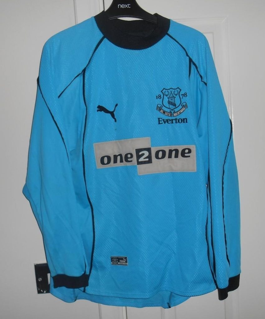Equipación de portero de Everton 00-01