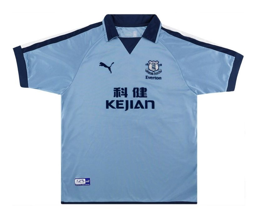Tercera equipación de Everton 03-04