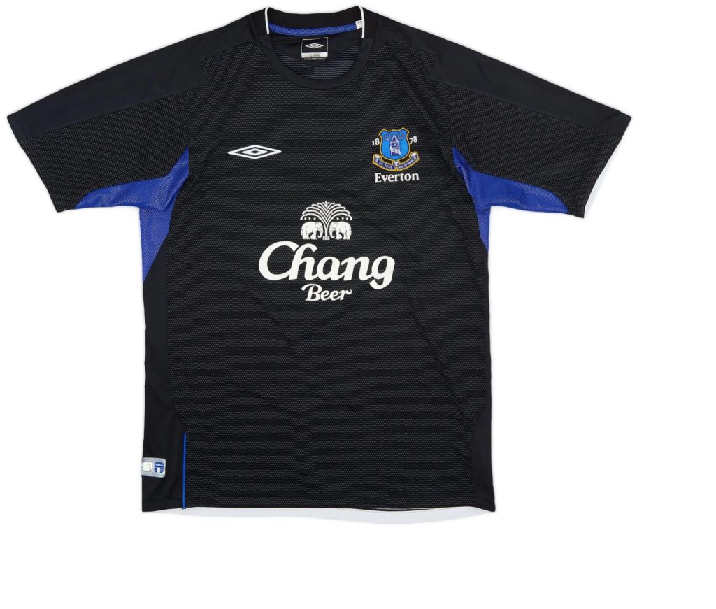 Tercera equipación de Everton 04-05
