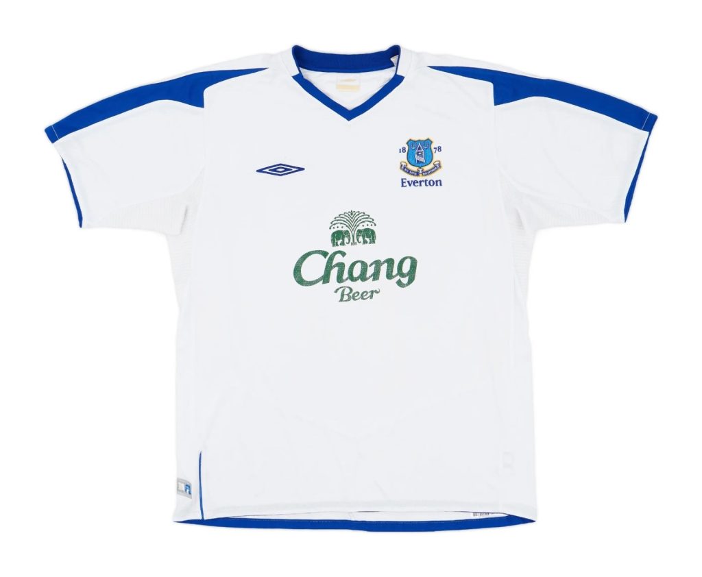 Segunda equipación de Everton 04-05
