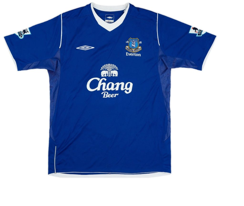 Primera equipación de Everton 04-05