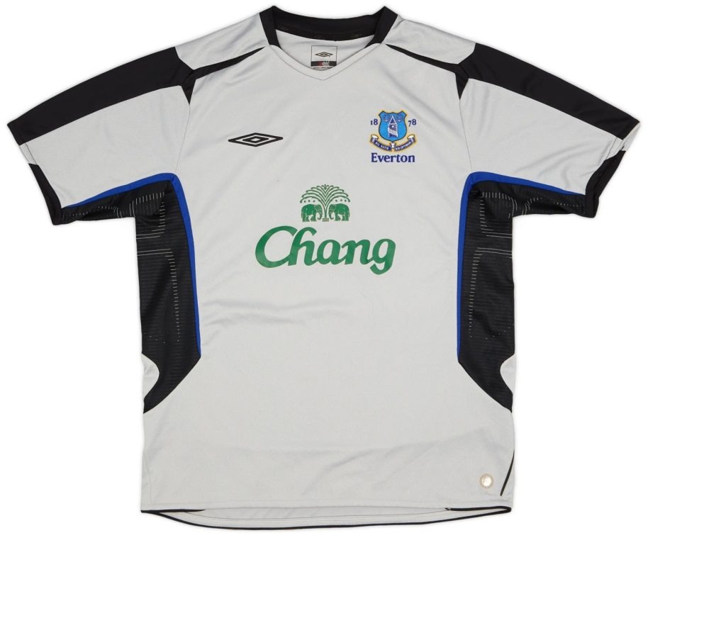 Segunda equipación de Everton 05-06
