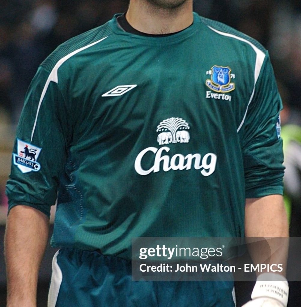 Equipación de portero de Everton 05-06