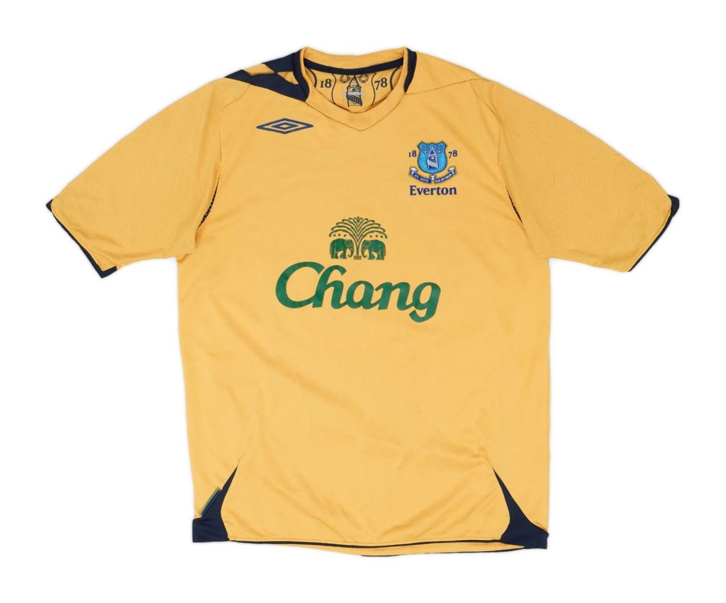 Tercera equipación de Everton 06-07