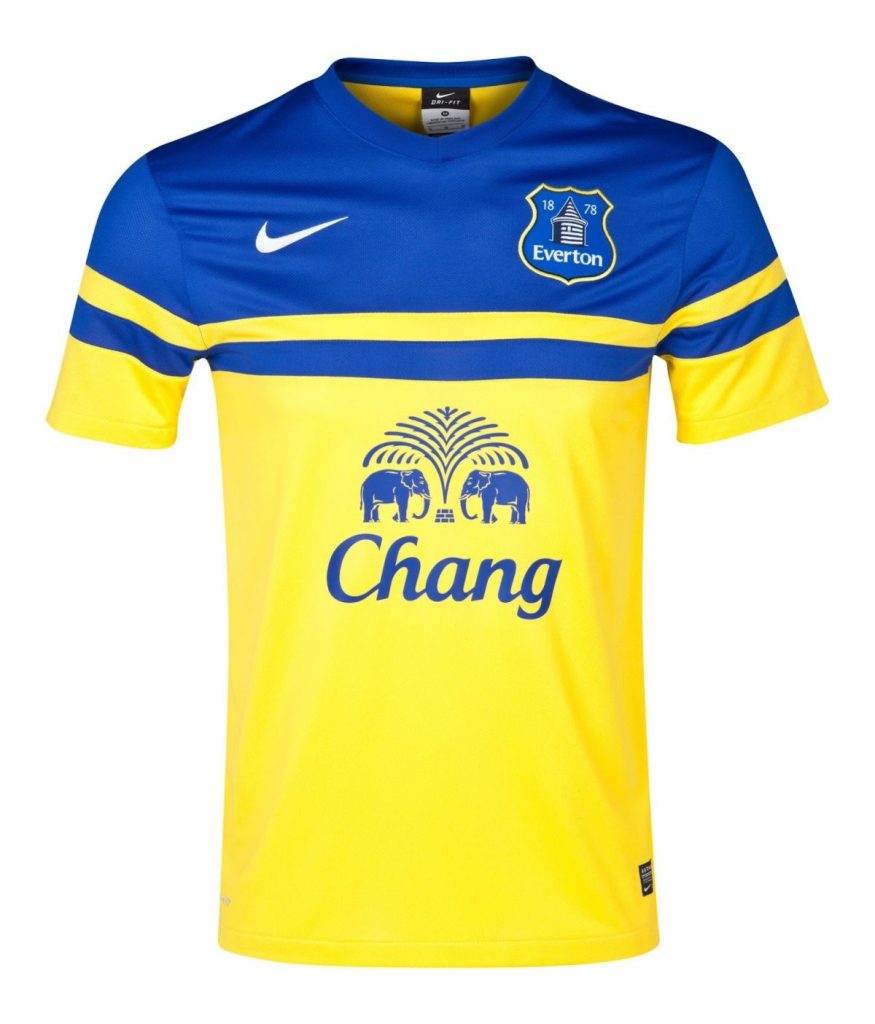 Segunda equipación de Everton 13-14