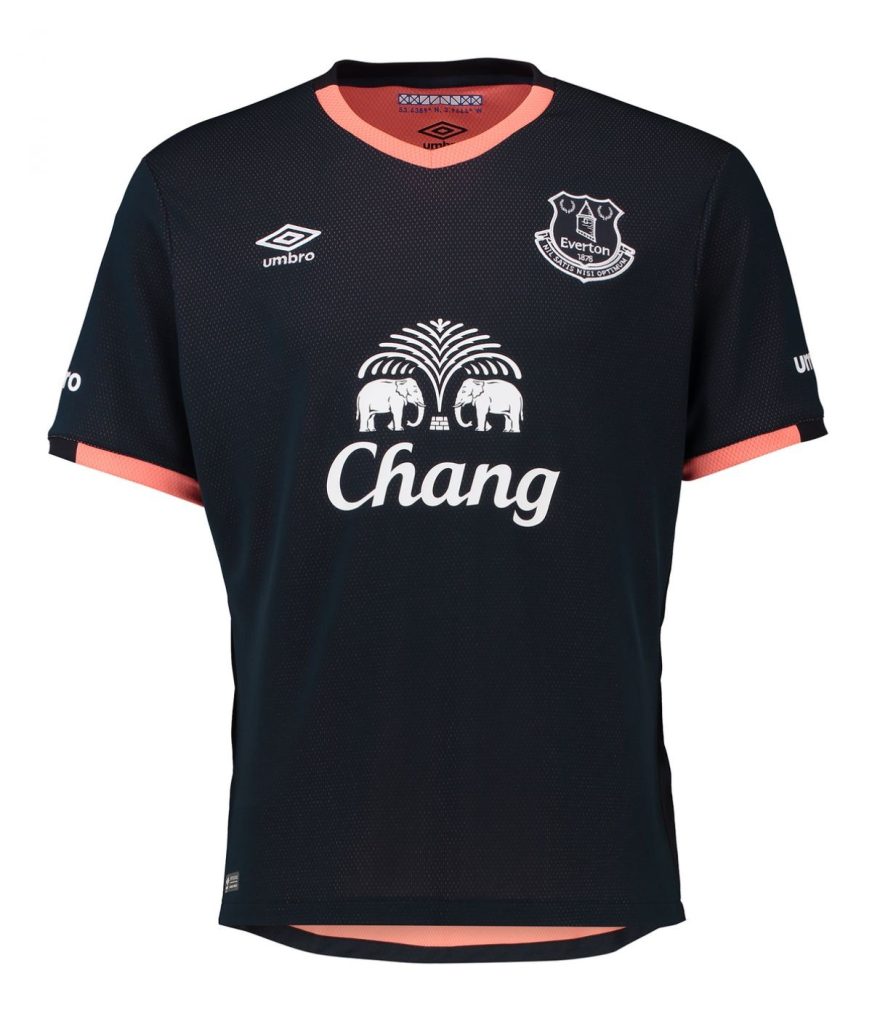 Segunda equipación de Everton 16-17