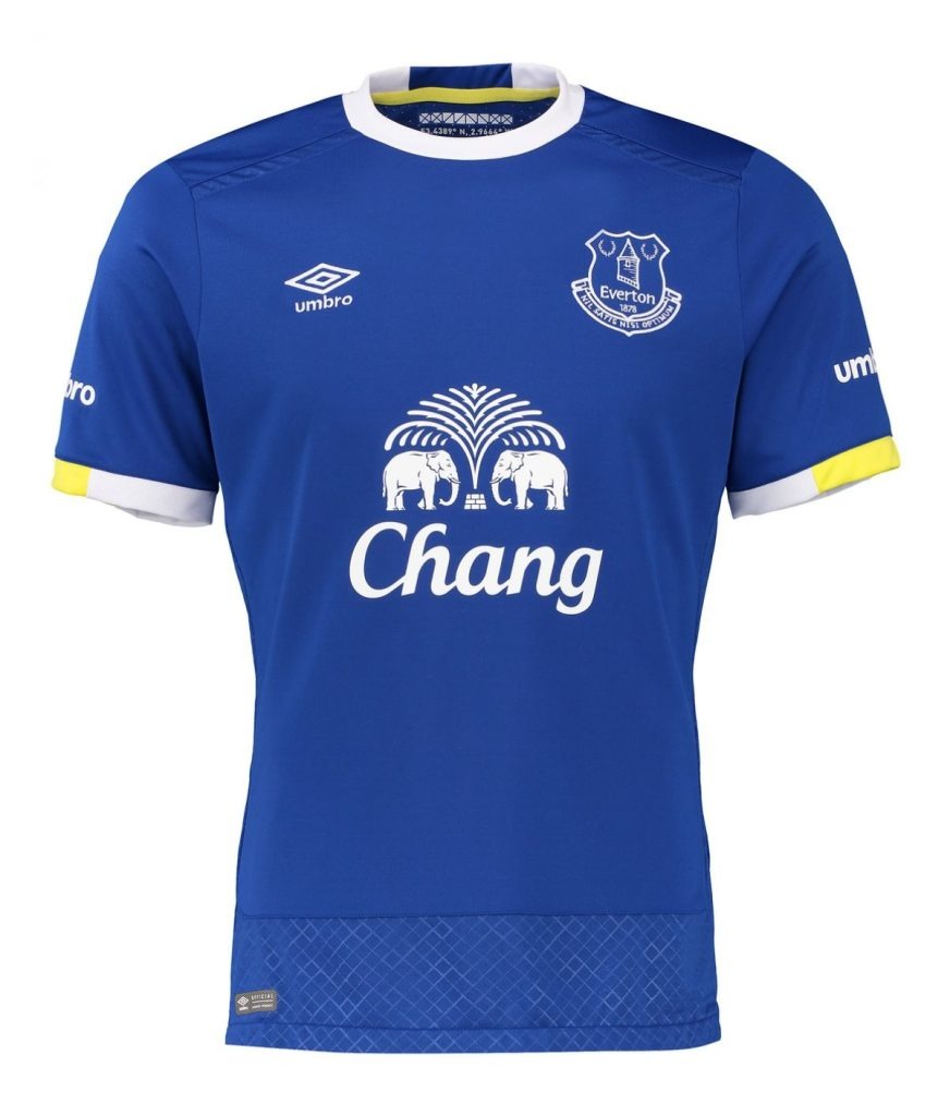 Primera equipación de Everton 16-17