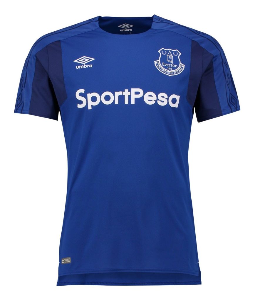 Primera equipación de Everton 17-18