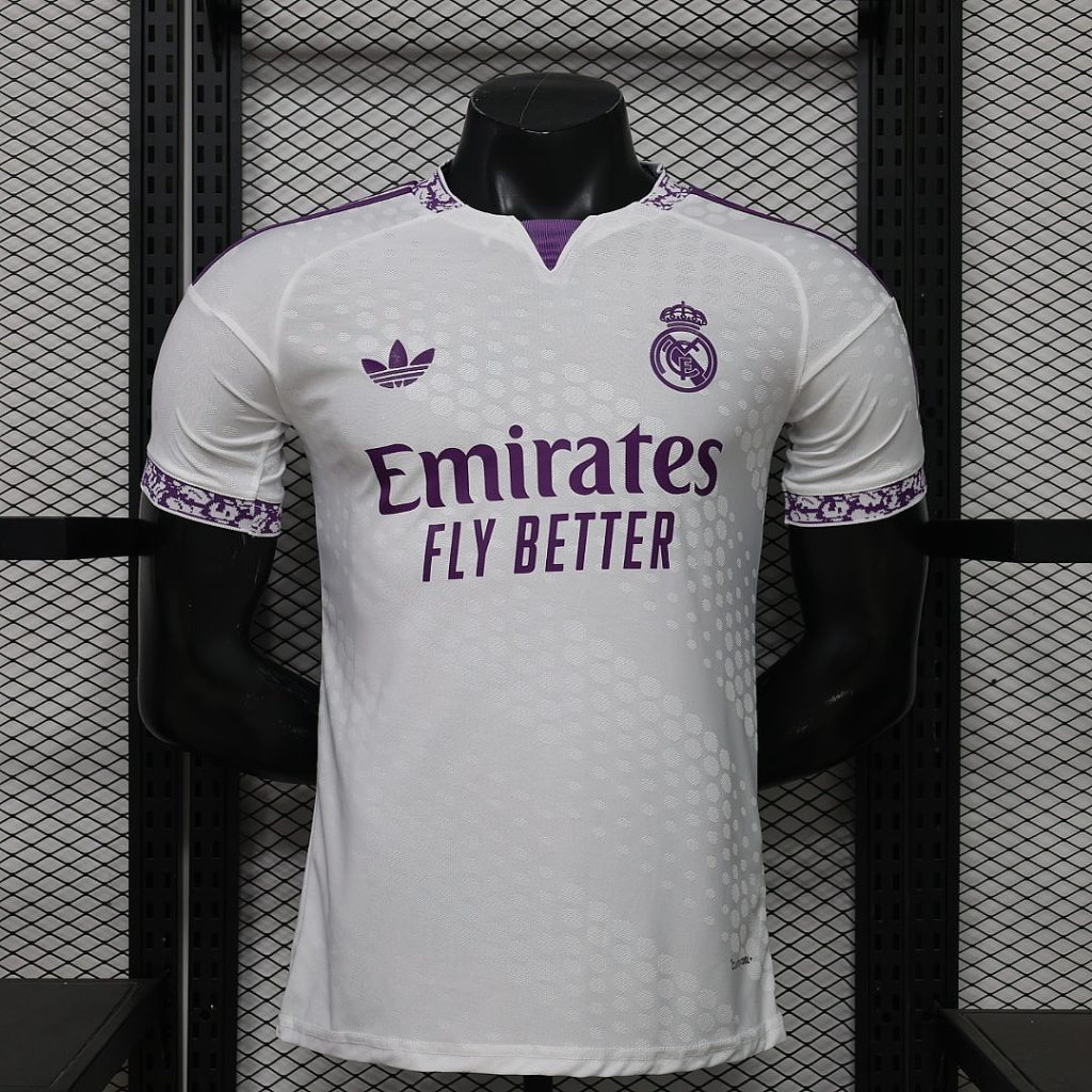 Camiseta Real Madrid 2026-2027 Blanco/Morado Edicion Especial Version Jugador