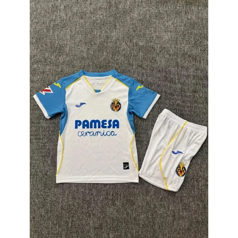 Conjunto niño Villarreal 2026-2027 Blanco Segunda equipacion