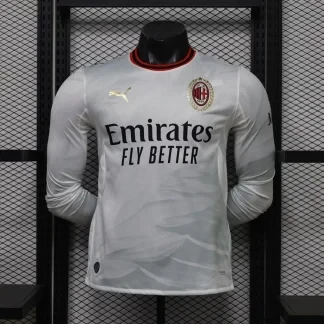 Camiseta blanca manga larga AC Milan 2026-2027 segunda equipacion version jugador