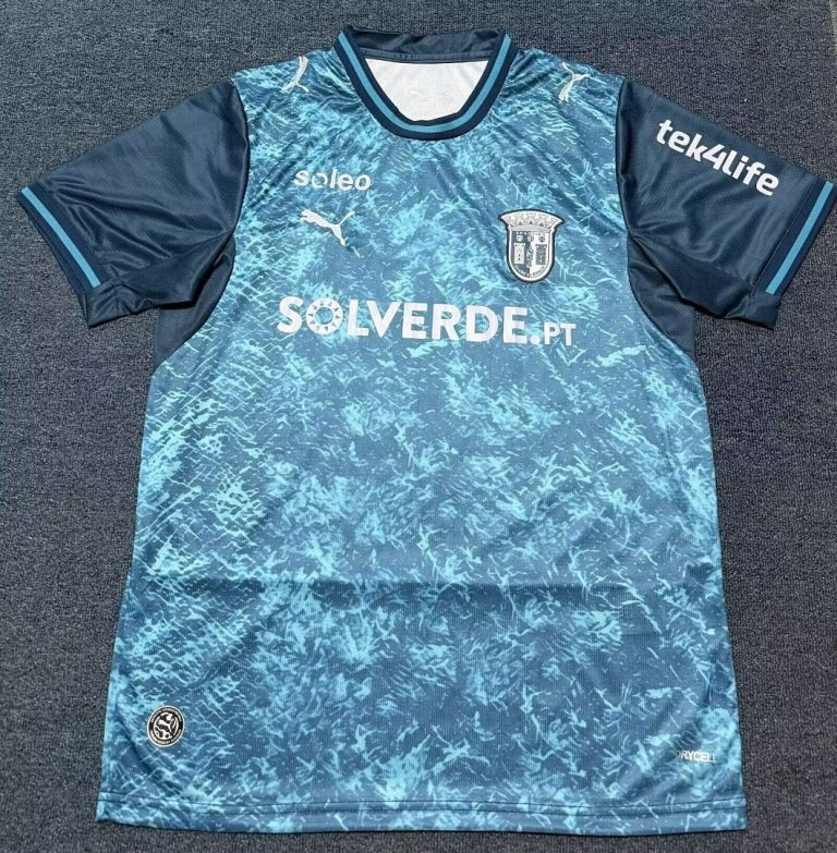 Camiseta Braga 2026-2027 Azul Tercera Equipacion Version Fan