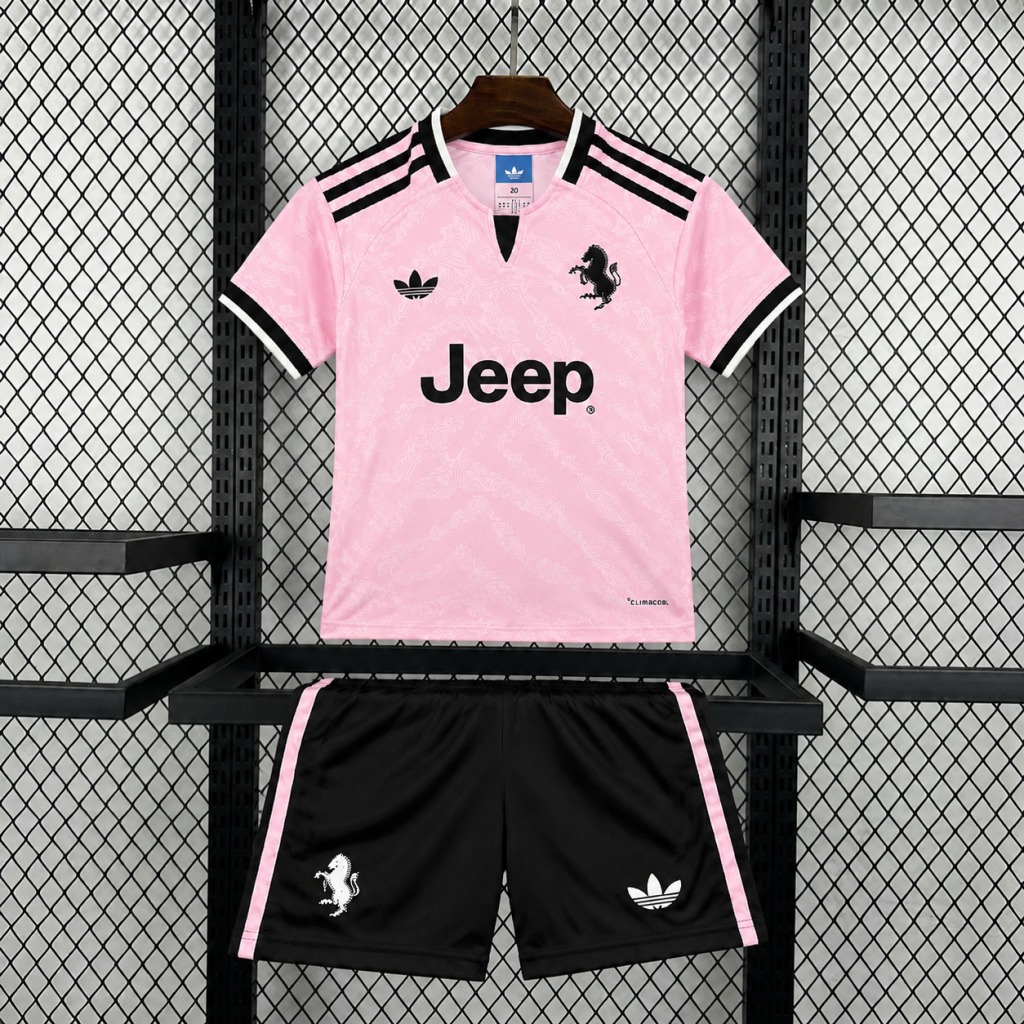 Conjunto Niño Rosa Juventus 2026-2027 segunda equipacion