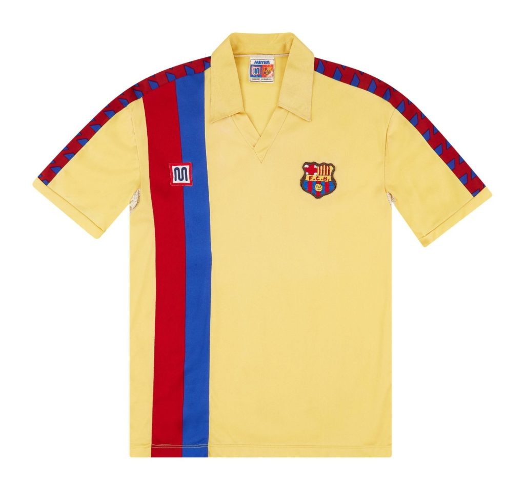 Segunda equipación de Barcelona 84-85