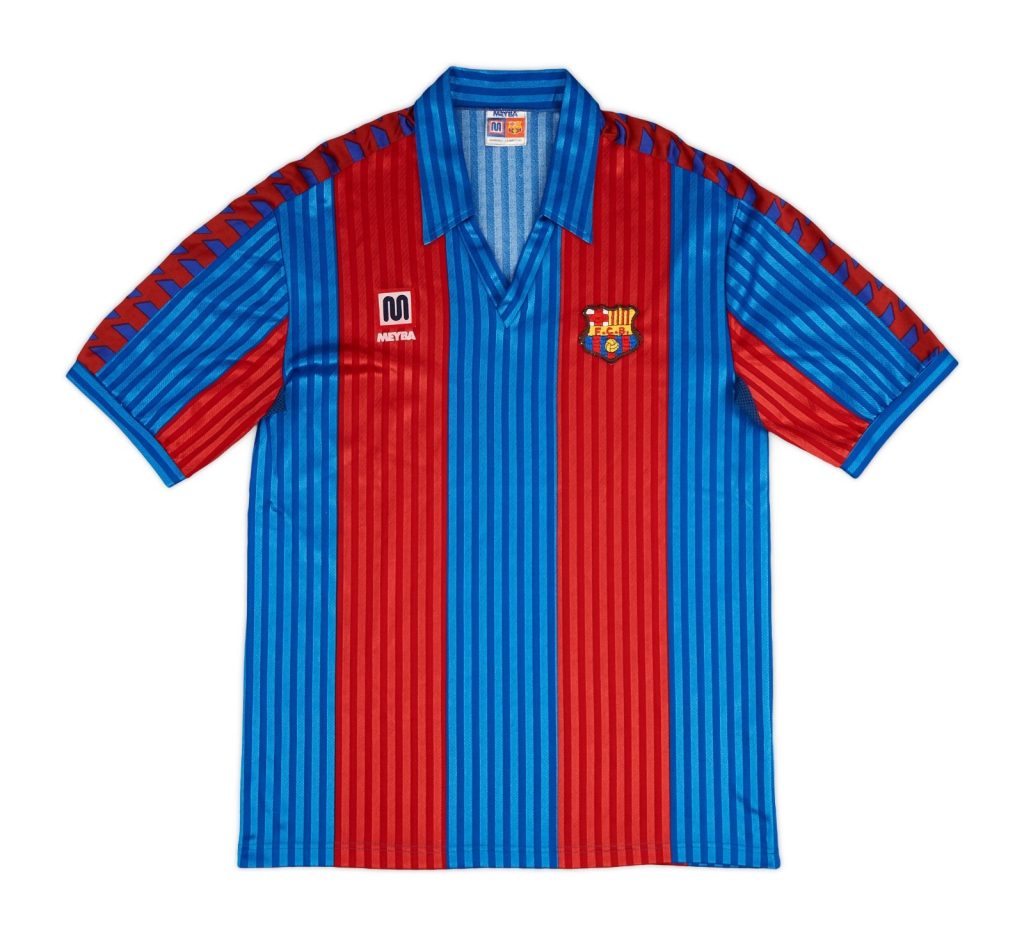 Primera equipación de Barcelona 91-92