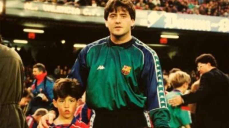 Equipación de portero de Barcelona 93-94