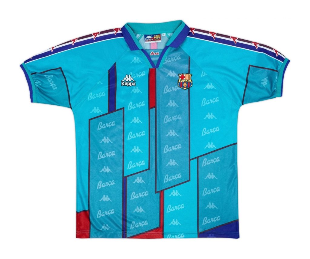 Segunda equipación de Barcelona 95-96
