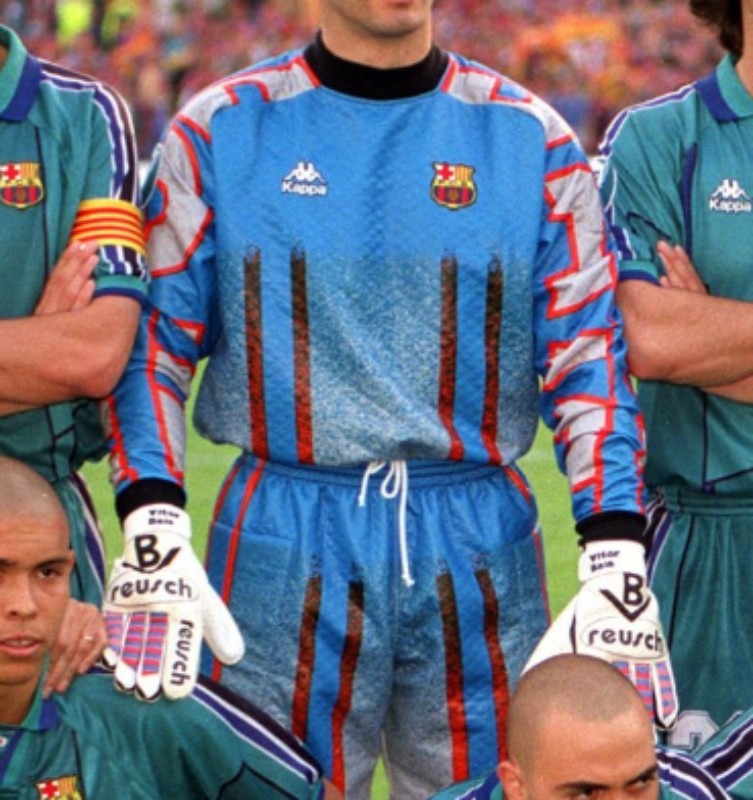 Equipación de portero de Barcelona 96-97