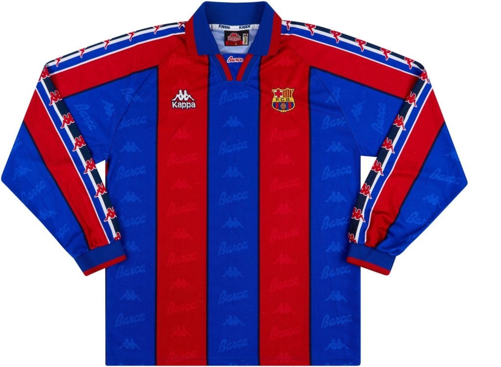 Primera equipación de Barcelona 96-97