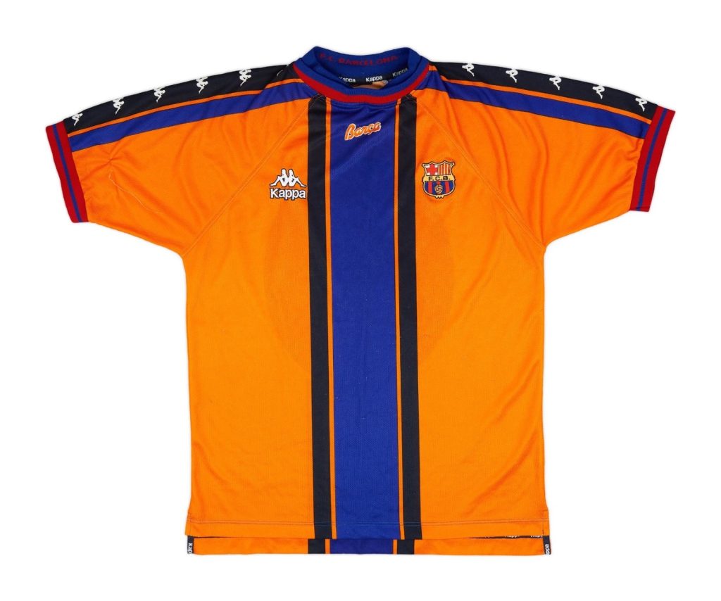 Segunda equipación de Barcelona 97-98