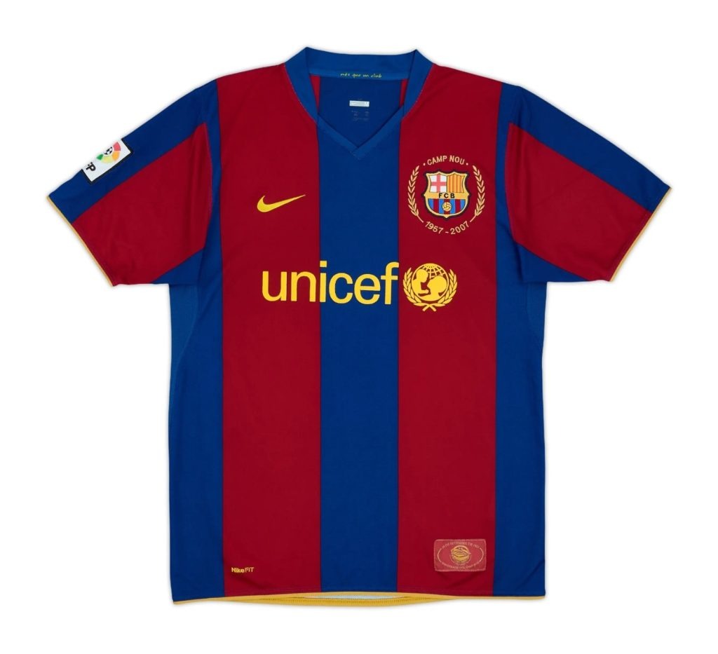 Primera equipación de Barcelona 07-08
