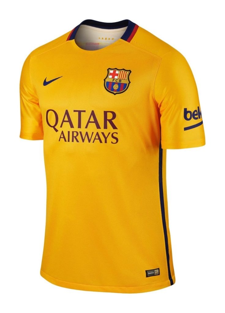 Segunda equipación de Barcelona 15-16