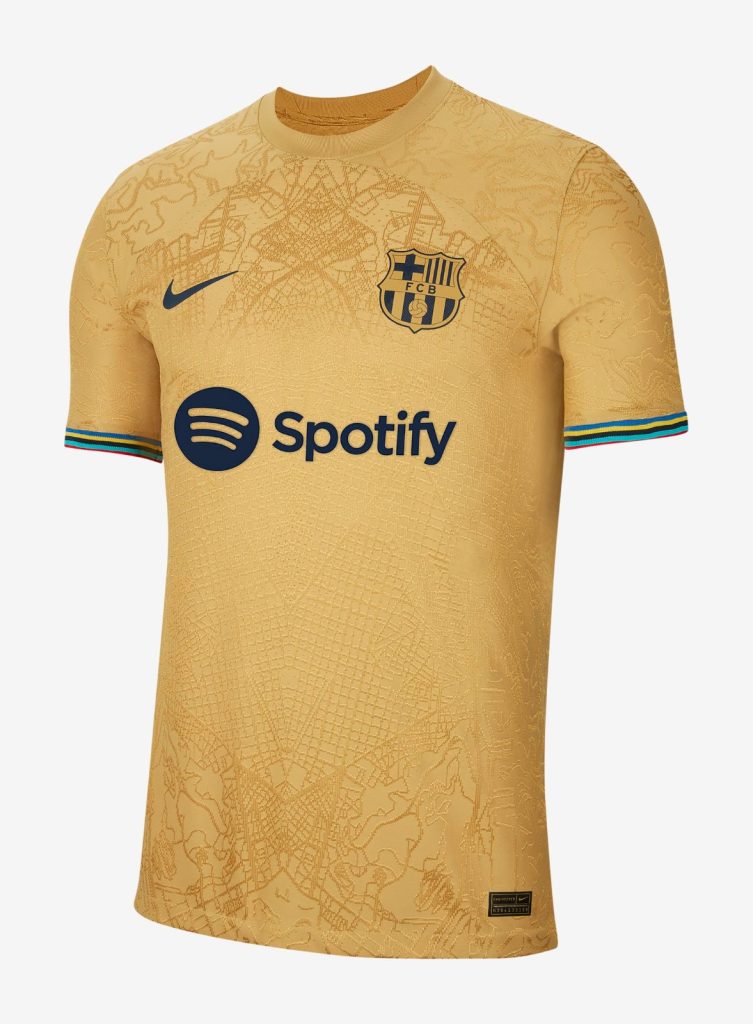 Segunda equipación de Barcelona 22-23