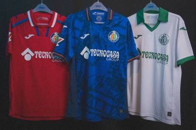 Getafe 24/25 Joma Camisetas local, visitante y tercera